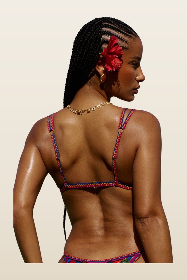 Prague Bikini Top in Ayana — model back