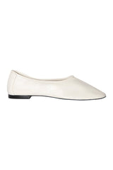 Prudence Limewash Creased Leather Ballet Flat — packshot