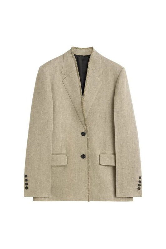 Raw lapel jacket — packshot