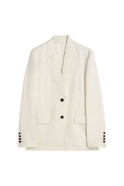 Raw lapel jacket — packshot