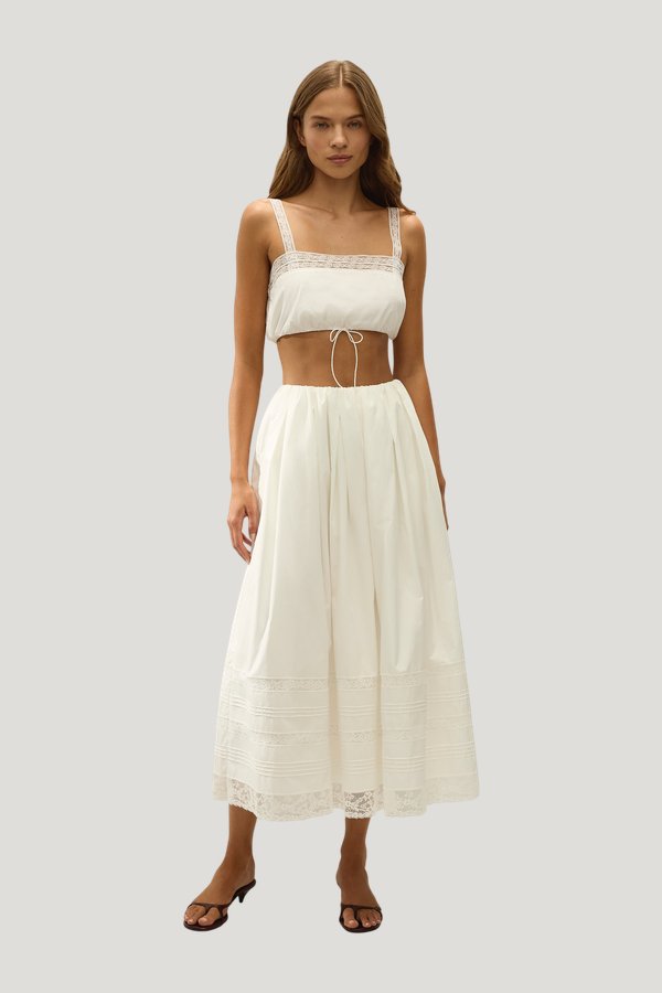 Renee Top Ixora Lace — model front