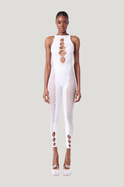 Rhinestoned Janice Jumpsuit Optic — carry 2