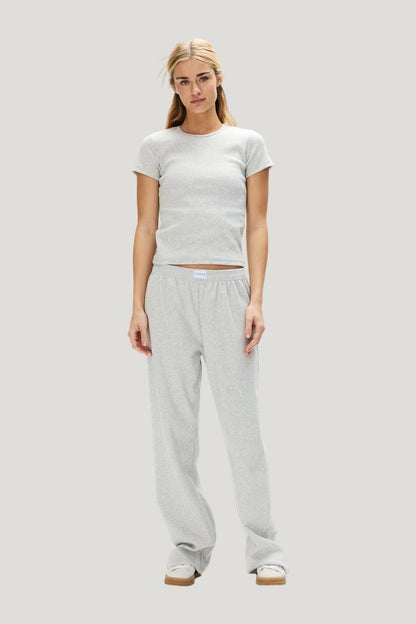 Ribbed Short Sleeve T-Shirt — model front