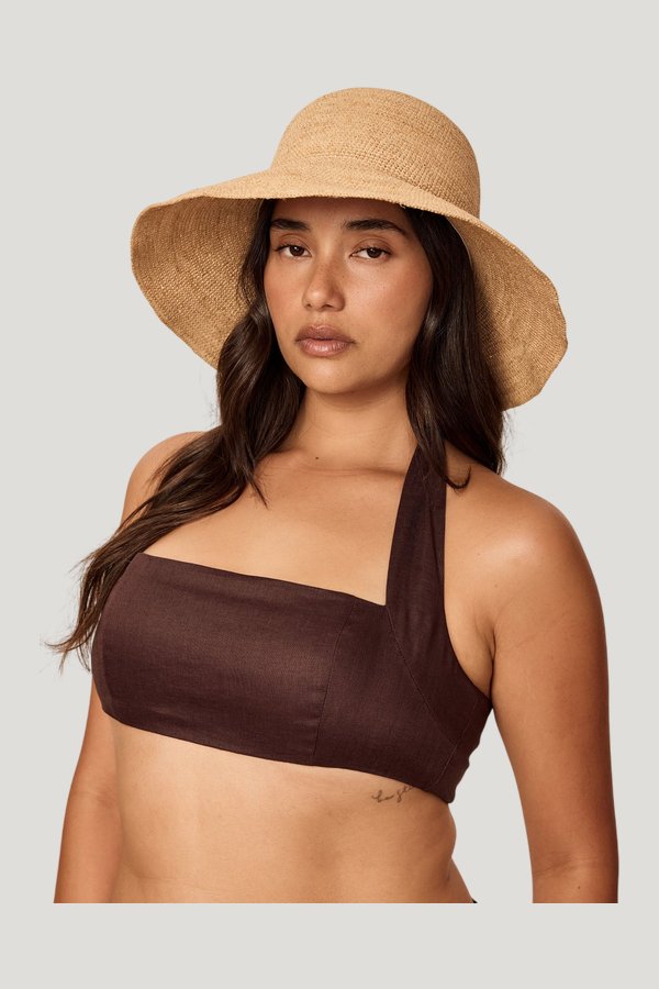 Rio Hat - Natural — model front