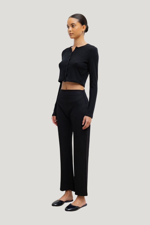 Rio High Waist Flare Pant — model side