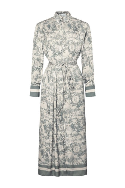 Riviera Shirt Dress (Vintage Chateau Steel — packshot