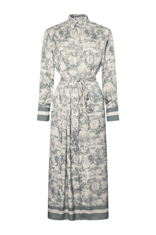 Riviera Shirt Dress (Vintage Chateau Steel — packshot