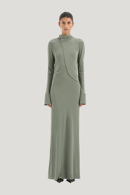 Rousseau Open Back Gown — model front