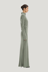 Rousseau Open Back Gown — model side