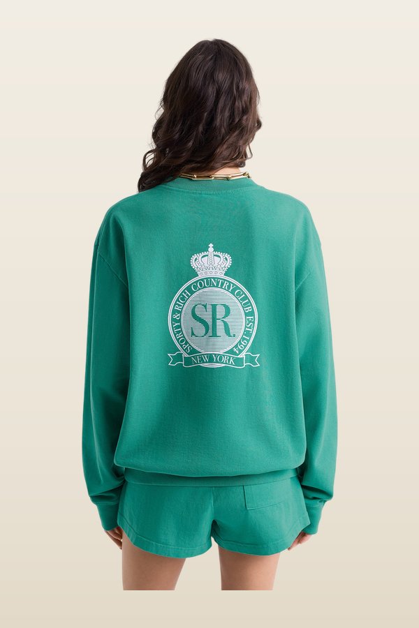 Royal Club Crewneck — model back