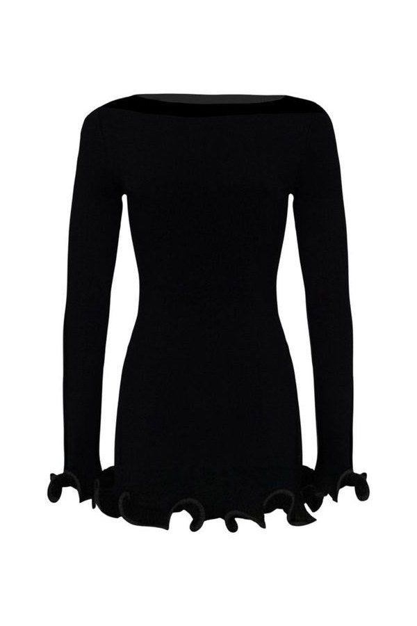Ruffle Hem Mini Dress — packshot