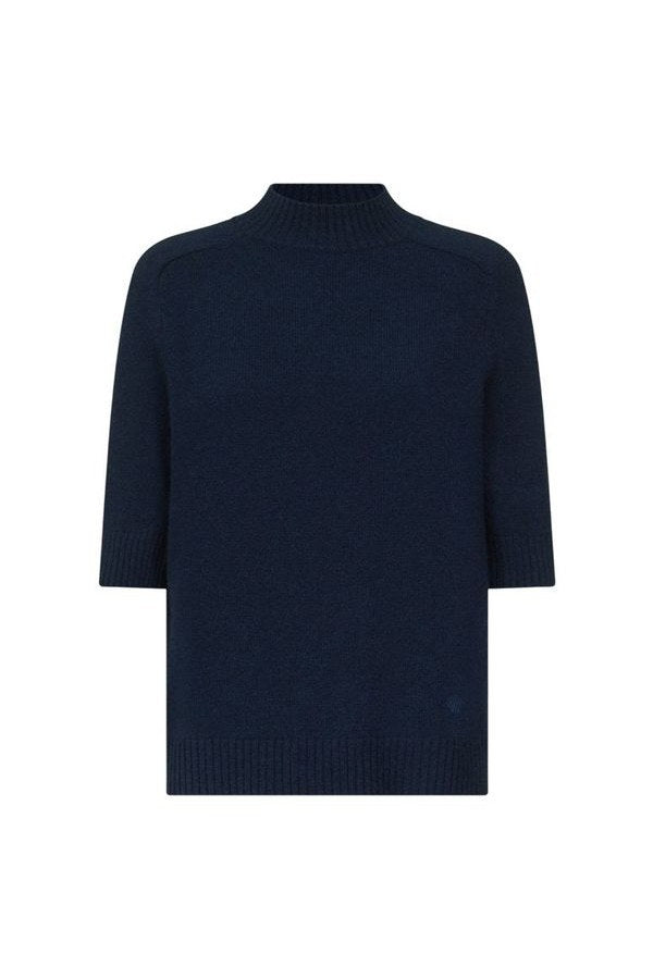 RUTH Stand collar cashmere top — packshot