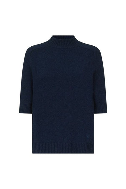 RUTH Stand collar cashmere top — packshot