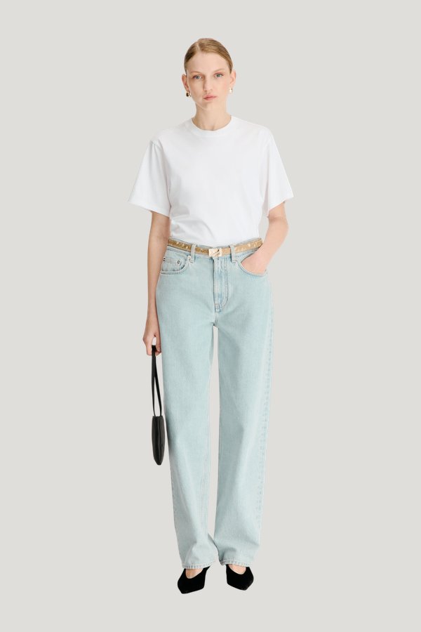 SAMUR LDS Organic denim boyfriend jeans — model front