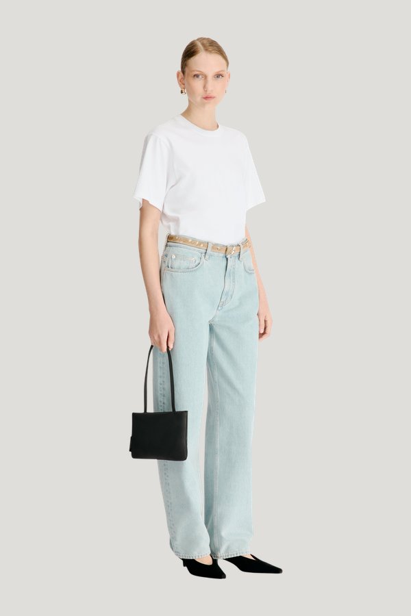 SAMUR LDS Organic denim boyfriend jeans — model side