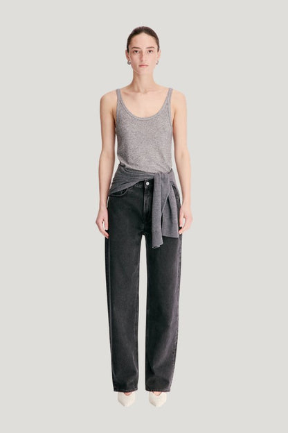SAMUR LDS Organic denim boyfriend jeans — model front
