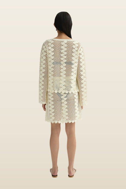 Saskia Cardigan — model back