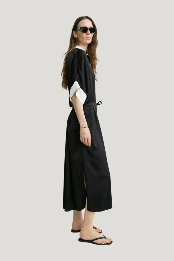 Satin shirtdress — carry 3
