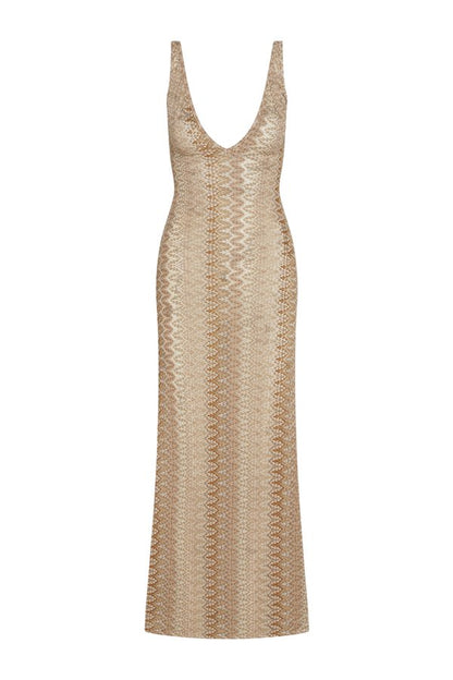 Sayulita Dress - Porto Cervo Gold — packshot