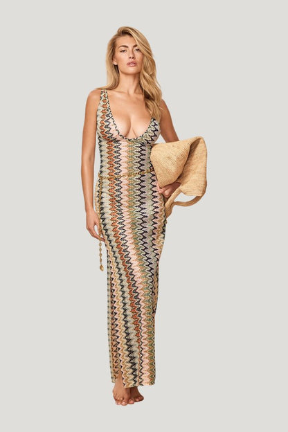 Sayulita Dress - Porto Cervo Multi — model front