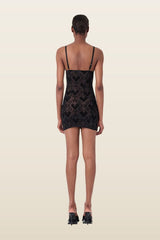 Scarlett Dress Flocked Mesh — carry 4