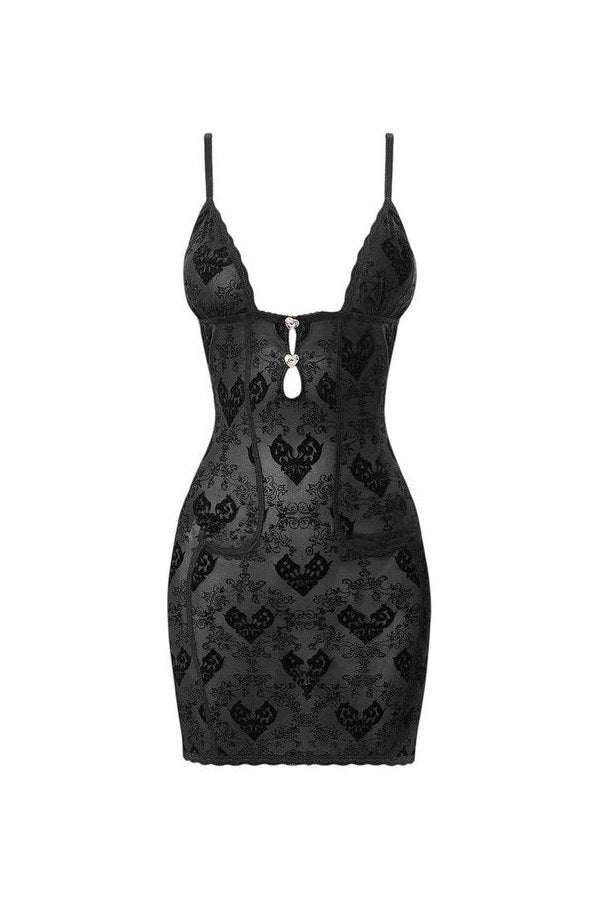 Scarlett Dress Flocked Mesh — packshot