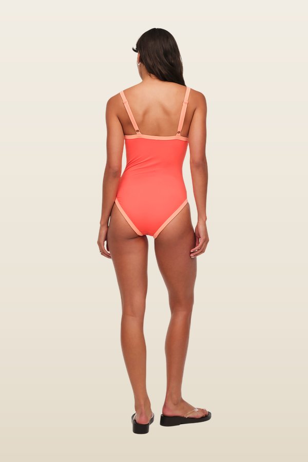 Scoop Neck One Piece | Papaya — carry 4