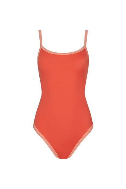 Scoop Neck One Piece | Papaya — packshot