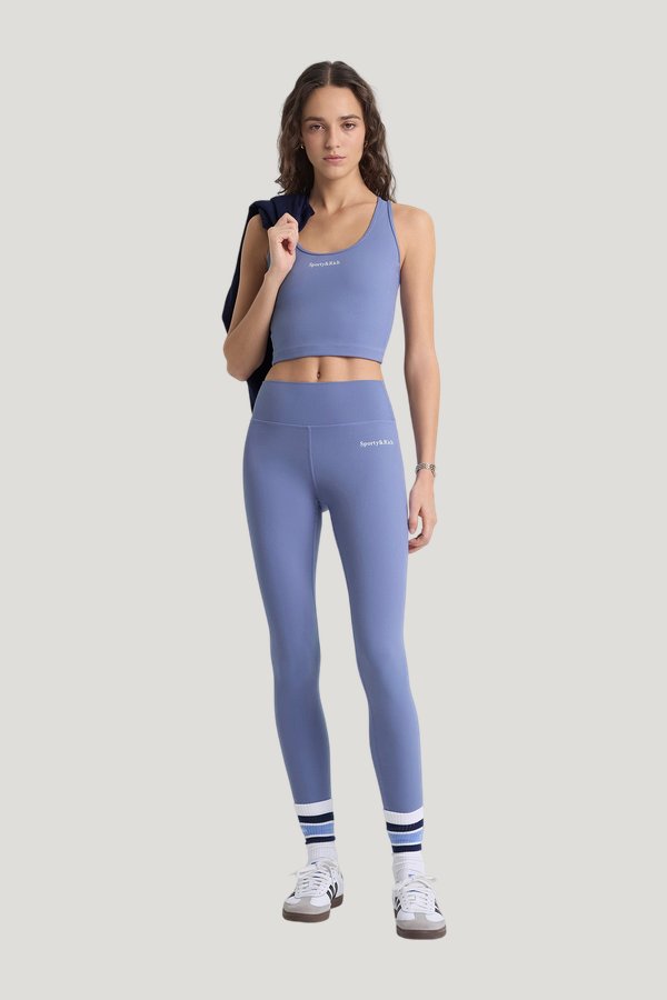 Serif Logo Legging - Colony — model front
