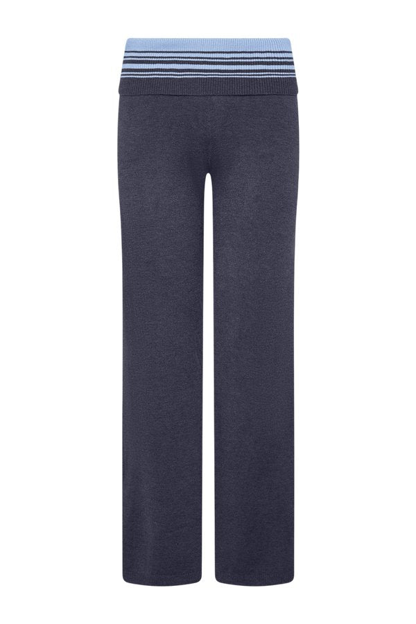 Shore Low Rise Knit Pants - Stone Stripe — packshot