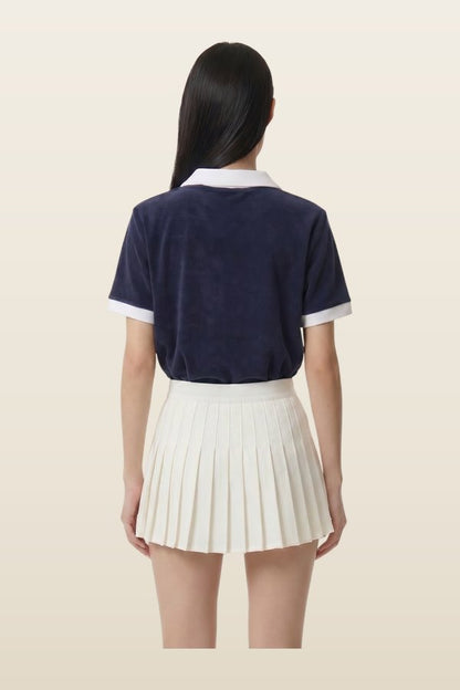 Signature Logo Terry Polo — model back