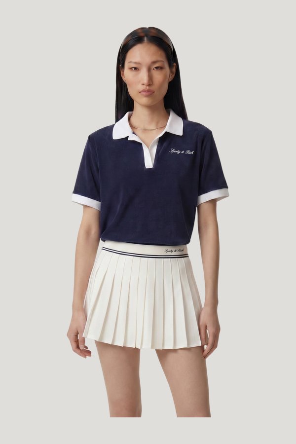 Signature Logo Terry Polo — model side
