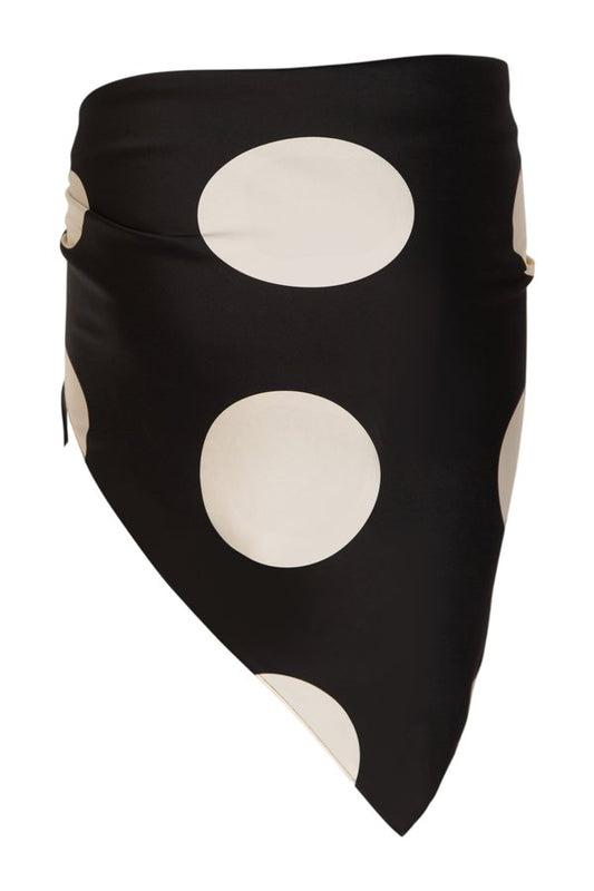 Silk Scarf (Black Polka Dot) — packshot