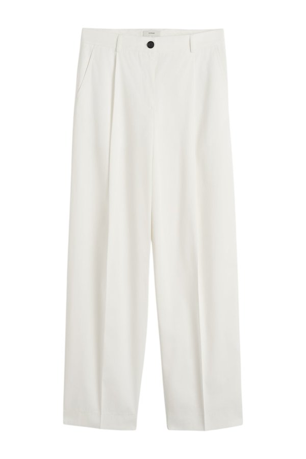 Single pleat cotton trousers — packshot