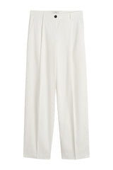 Single pleat cotton trousers — packshot