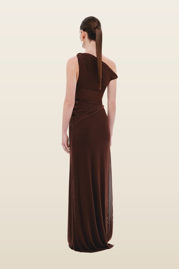The Sisal Mesh Dress — model back