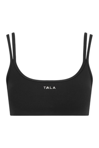 SkinLuxe Bandeau Cross Over Sports Bra - Shadow — packshot