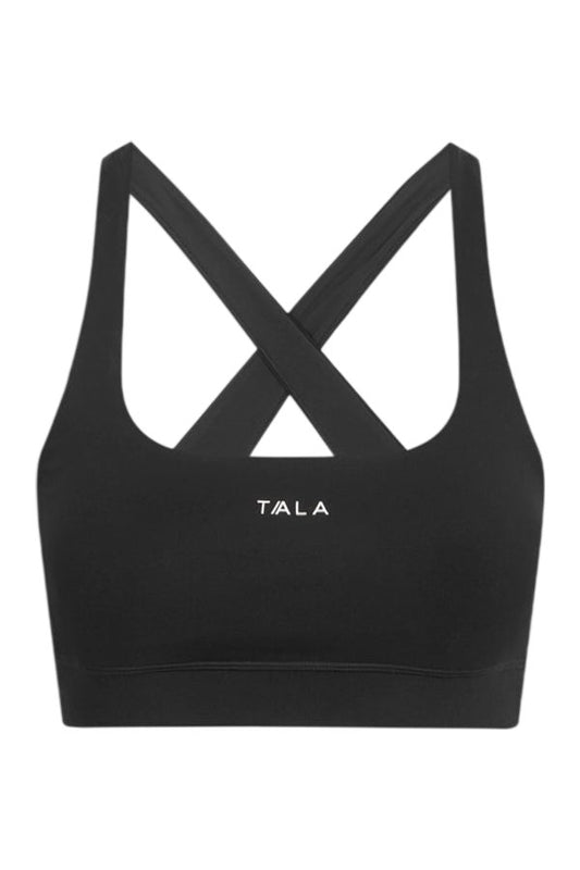 SkinLuxe Cross Back Sports Bra - Shadow — packshot