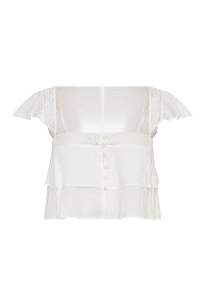 Skylar Lace Sleeveless Crop Top — packshot