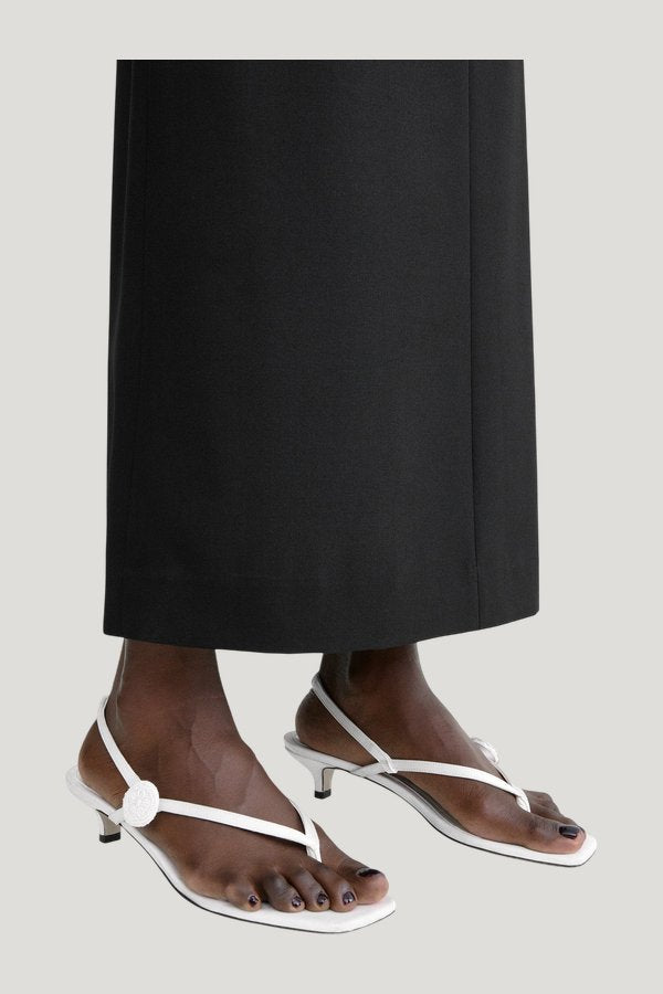 Slingback satin flip flops — extra