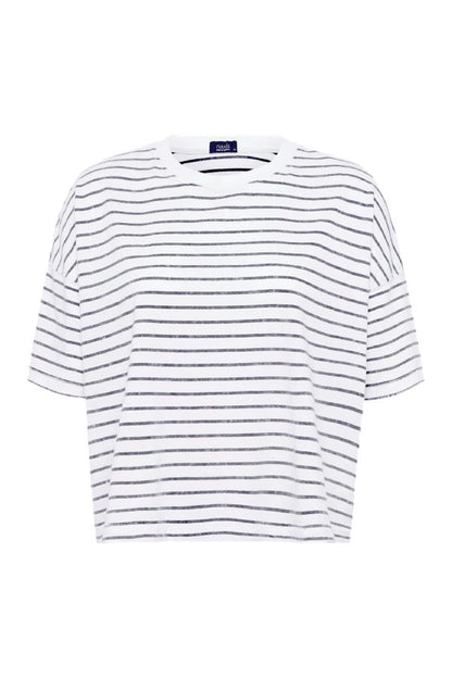 Soft Cotton Striped Boxy Tee — packshot