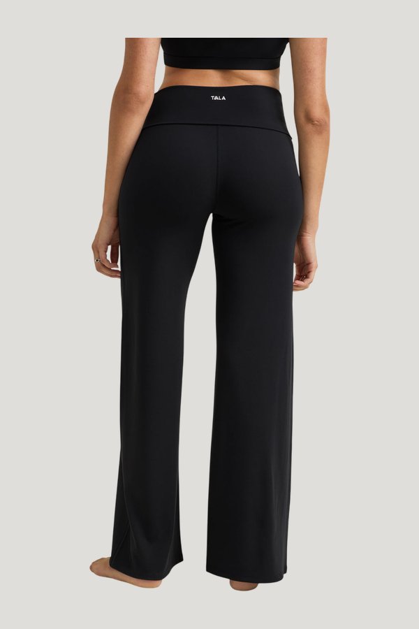 SoftSet Fold Waist Wide Leg Trouser — extra