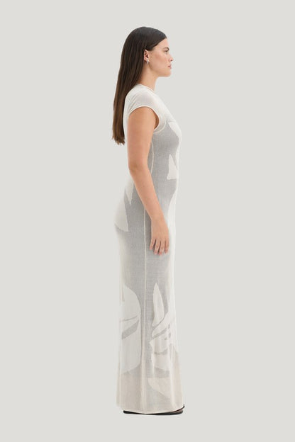 Solange Midi Dress — model side