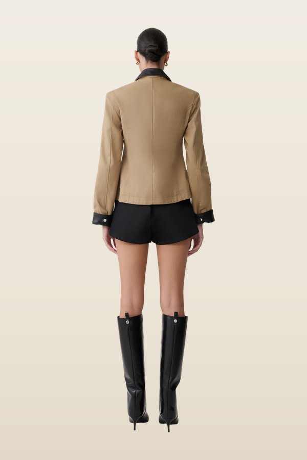 Solange Zip Up Collared Jacket — carry 4