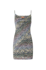 Space-dye viscose mini dress — packshot