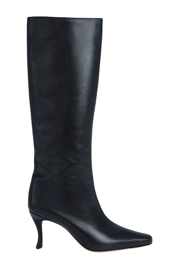 Stevie 42 Black Smooth Calf Leather Knee-High Boot — packshot