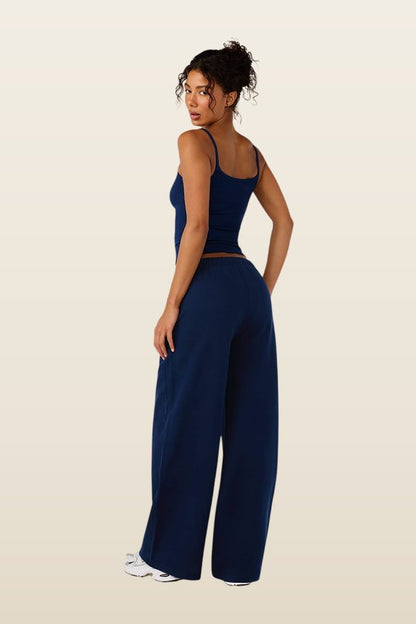 Straight Leg Sweatpants — model back