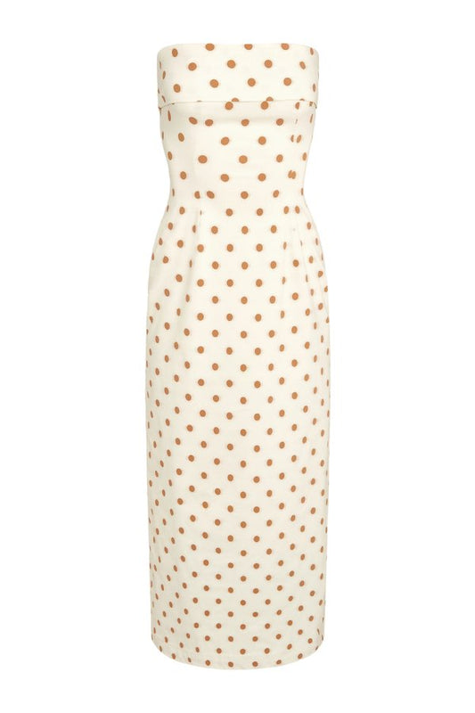 Strapless Foldover Midi Dress — packshot