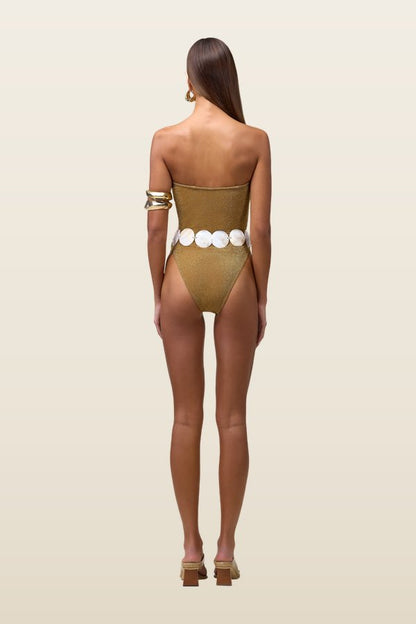 Strapless One Piece (Mocha Shimmer Lurex) — carry 4