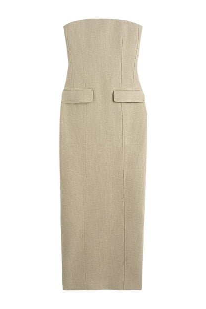 Strapless pocket dress — packshot
